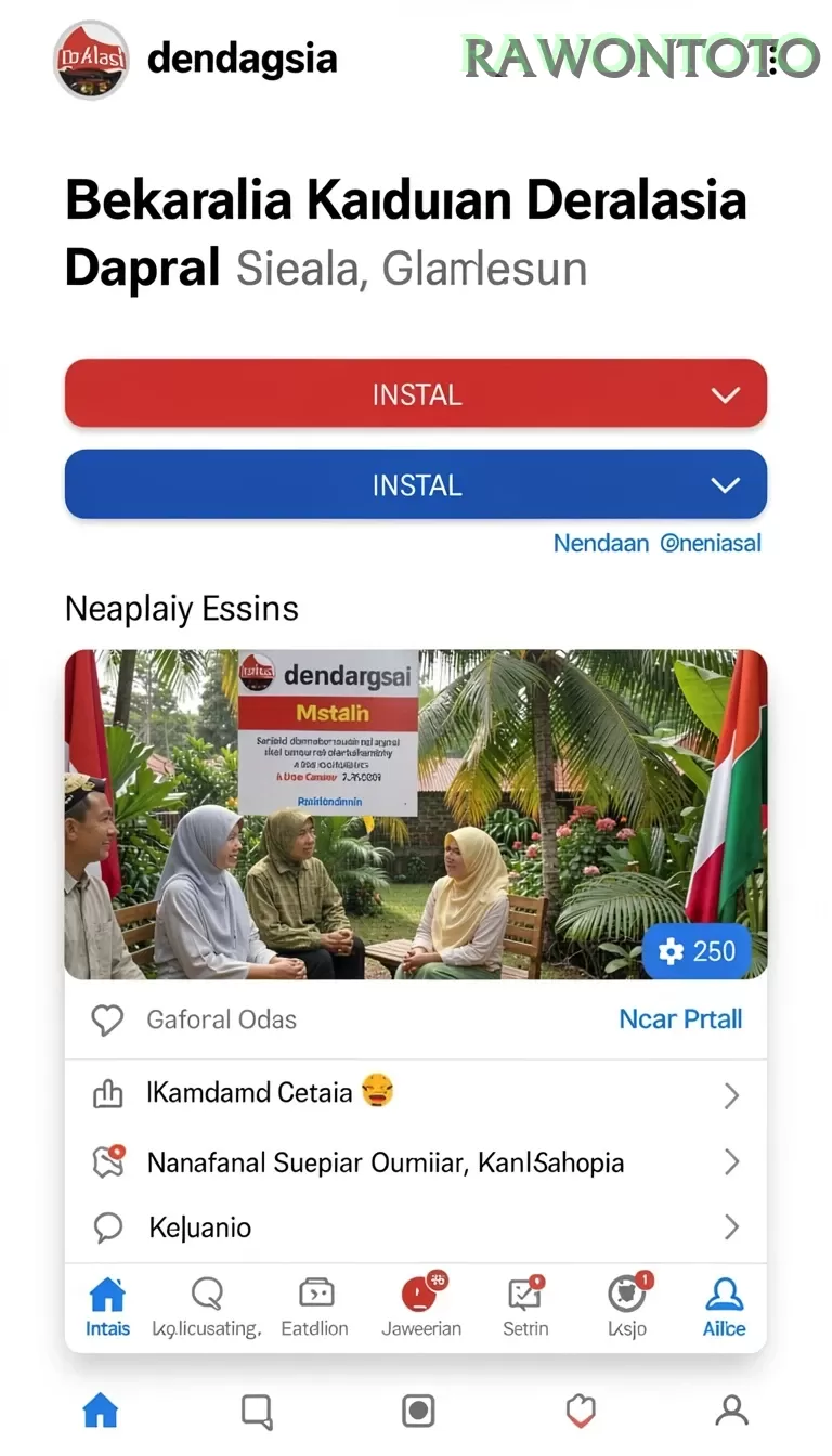 Cuplikan layar V87 — menu navigasi