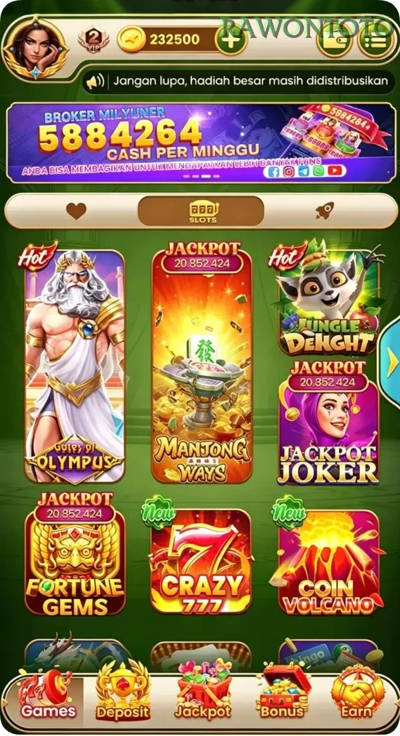 Cuplikan layar HOT985 — pengaturan akun