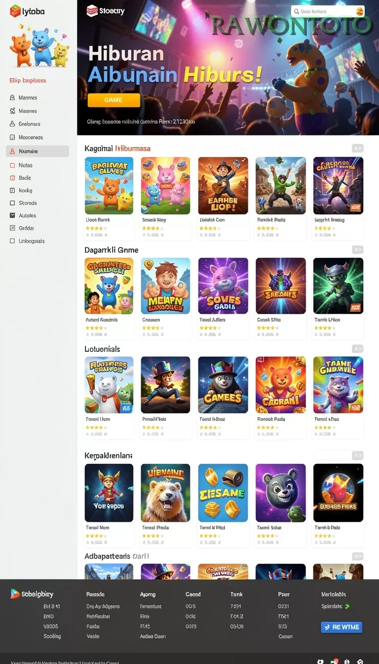 Cuplikan layar PUNCAKTOTO — menu navigasi