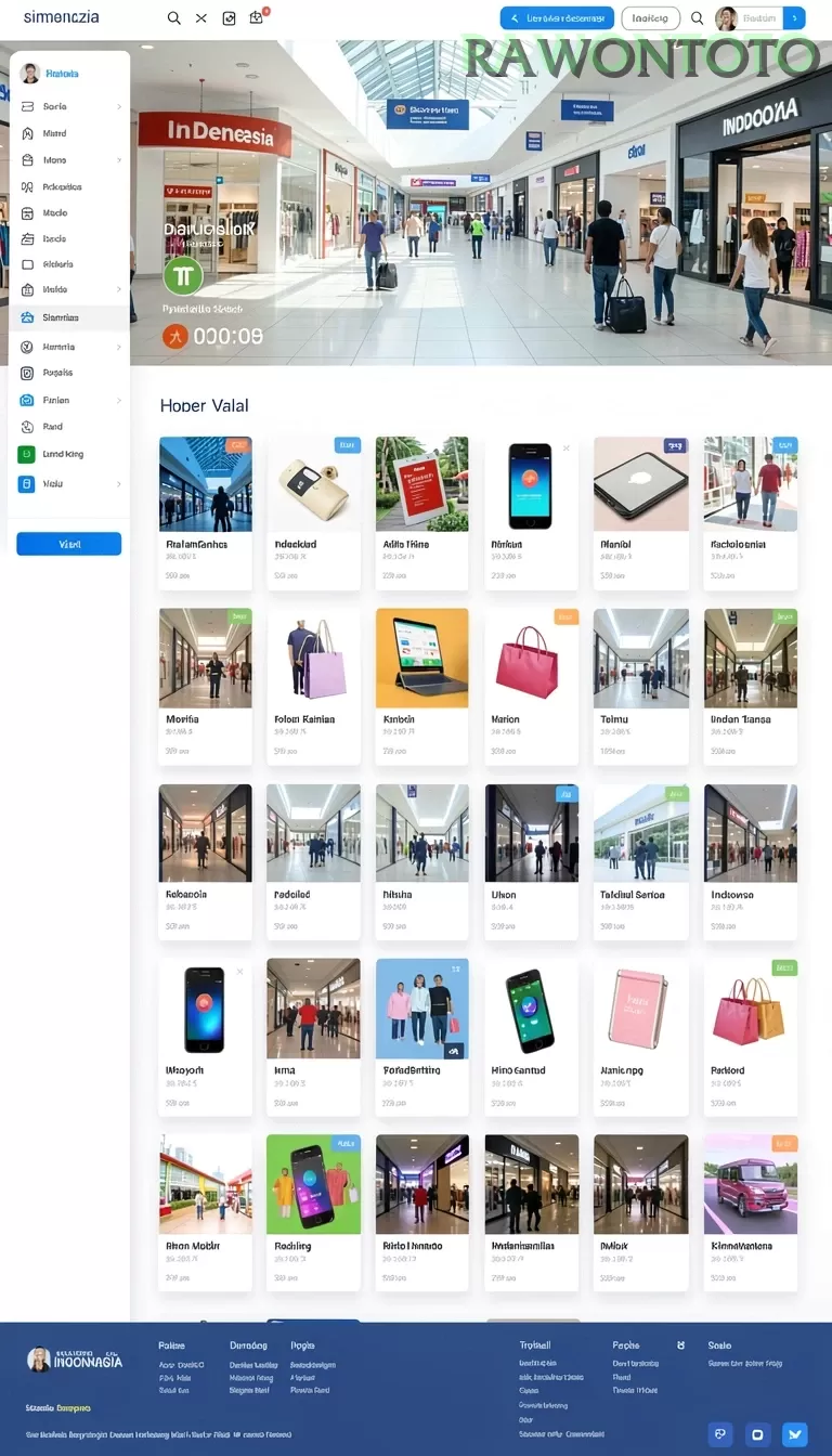 Cuplikan layar WINIDN — menu navigasi